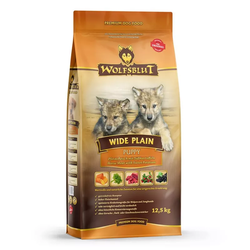 Wide Plain Puppy - Pferd mit Süßkartoffel 12,5 kg